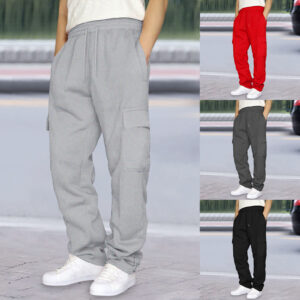 Ankle-Tightening Loose Sweatpants With Multiple Pockets And Drawstrings