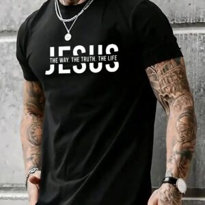 Mens Casual Stylish Printed Short-sleeve Top